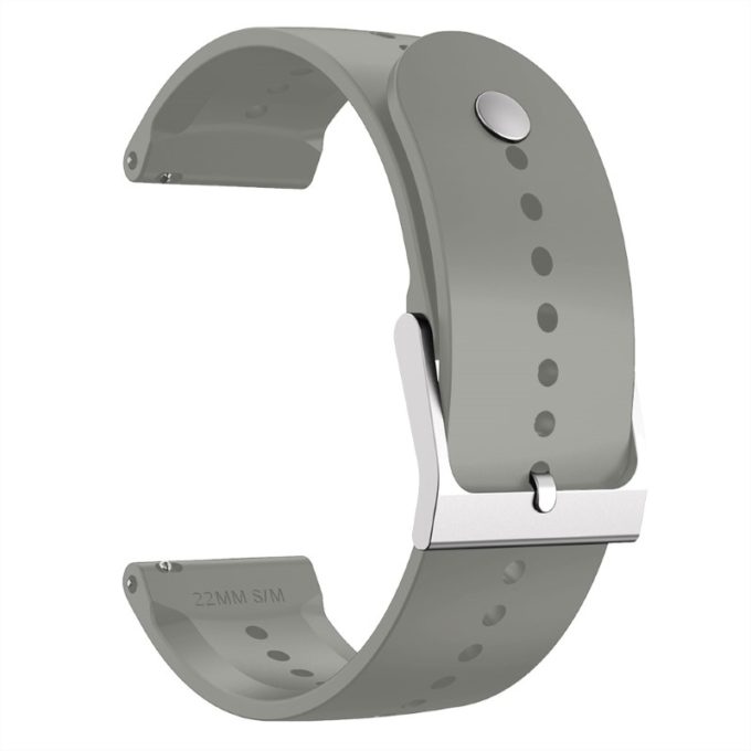 su.r32.7 Back Light grey StrapsCo Active Band Watch Strap for Suunto 5 Peak 22mm