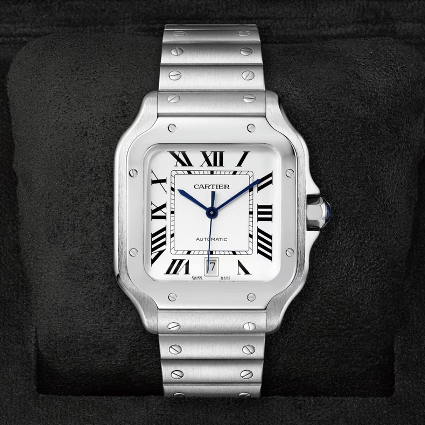 top square watches cartier santos wssa0018