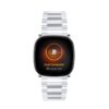 fb.m162.ss Main Silver StrapsCo Oyster Bracelet Watch Band Strap for Fitbit Versa 3 Fitbit Sense 2
