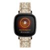 fb.m163.cg Main Champagne Gold StrapsCo Evening Bracelet Watch Band Strap for Fitbit Versa 4 and Sense 2