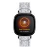 fb.m163.ss Main Silver StrapsCo Evening Bracelet Watch Band Strap for Fitbit Versa 4 and Sense 2