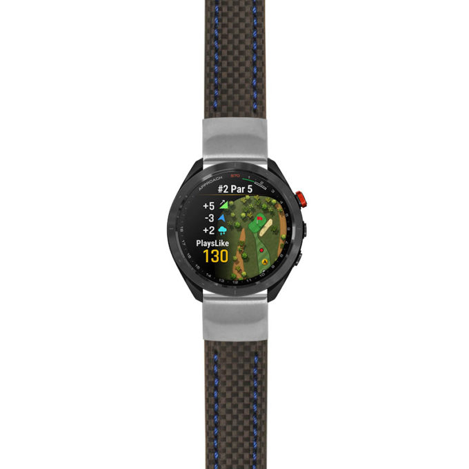 g.aS70.st25 Main Black & Blue StrapsCo Heavy Duty Carbon Fiber Watch Strap 20mm