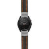 g.as60.st23 Main Black & Orange StrapsCo Heavy Duty Mens Leather Watch Band Strap 20mm