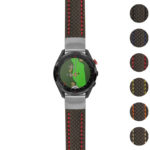g.as62.st25 Gallery Black & Red StrapsCo Heavy Duty Carbon Fiber Watch Strap 20mm