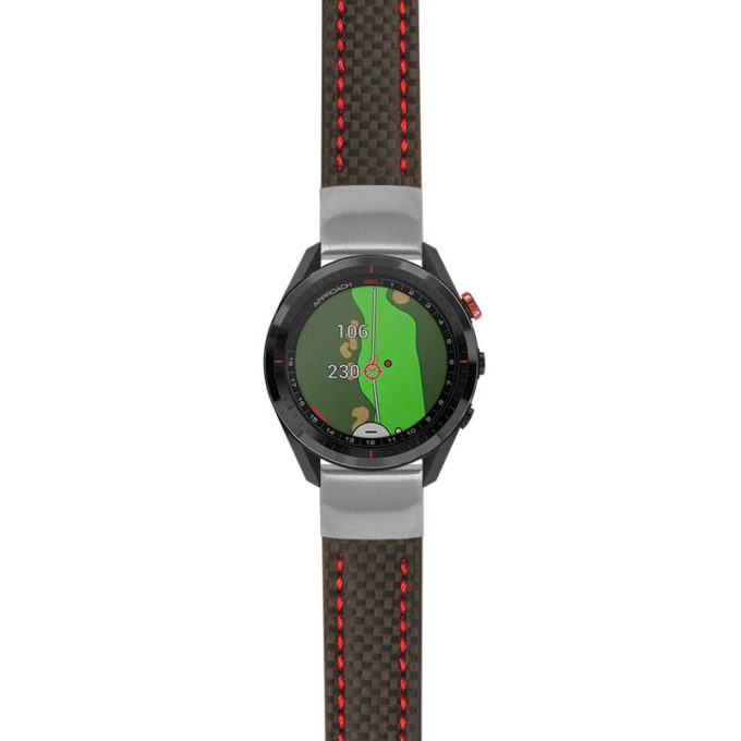 g.as62.st25 Main Black & Red StrapsCo Heavy Duty Carbon Fiber Watch Strap 20mm