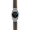 g.d2bv.st23 Main Black & White StrapsCo Heavy Duty Mens Leather Watch Band Strap 20mm