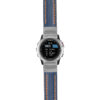 g.d2bv.st23 Main Blue & Orange StrapsCo Heavy Duty Mens Leather Watch Band Strap 20mm
