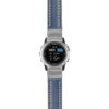 g.d2bv.st23 Main Blue & White StrapsCo Heavy Duty Mens Leather Watch Band Strap 20mm