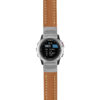 g.d2bv.st23 Main Tan & White StrapsCo Heavy Duty Mens Leather Watch Band Strap 20mm