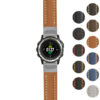 g.d2ch.st23 Gallery Tan & White StrapsCo Heavy Duty Mens Leather Watch Band Strap 20mm