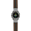 g.d2ch.st23 Main Black & Orange StrapsCo Heavy Duty Mens Leather Watch Band Strap 20mm