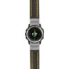 g.d2ch.st23 Main Black & Yellow StrapsCo Heavy Duty Mens Leather Watch Band Strap 20mm