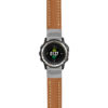 g.d2ch.st23 Main Tan & White StrapsCo Heavy Duty Mens Leather Watch Band Strap 20mm