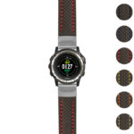 g.d2ch.st25 Gallery Black & Red StrapsCo Heavy Duty Carbon Fiber Watch Strap 20mm