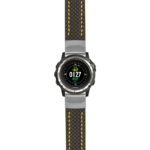 g.d2ch.st25 Main Black & Yellow StrapsCo Heavy Duty Carbon Fiber Watch Strap 20mm