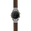 g.d2d.st23 Main Black & Orange StrapsCo Heavy Duty Mens Leather Watch Band Strap 20mm