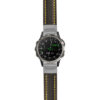 g.d2d.st23 Main Black & Yellow StrapsCo Heavy Duty Mens Leather Watch Band Strap 20mm