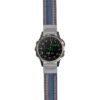 g.d2d.st23 Main Blue & Orange StrapsCo Heavy Duty Mens Leather Watch Band Strap 20mm