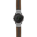 g.d2dpx.st25 Main Black & Orange StrapsCo Heavy Duty Carbon Fiber Watch Strap 20mm