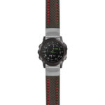 g.d2dpx.st25 Main Black & Red StrapsCo Heavy Duty Carbon Fiber Watch Strap 20mm