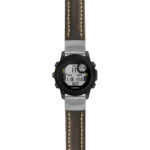 g.dg1.st23 Main Black & White StrapsCo Heavy Duty Mens Leather Watch Band Strap 20mm