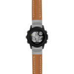 g.dg1.st23 Main Tan & White StrapsCo Heavy Duty Mens Leather Watch Band Strap 20mm