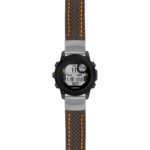g.dg1.st25 Main Black & Orange StrapsCo Heavy Duty Carbon Fiber Watch Strap 20mm