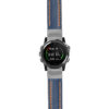 g.dmk1.st23 Main Blue & Orange StrapsCo Heavy Duty Mens Leather Watch Band Strap 20mm