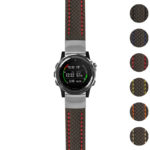 g.dmk1.st25 Gallery Black & Red StrapsCo Heavy Duty Carbon Fiber Watch Strap 20mm