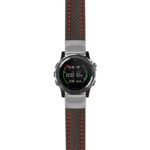 g.dmk1.st25 Main Black & Red StrapsCo Heavy Duty Carbon Fiber Watch Strap 20mm