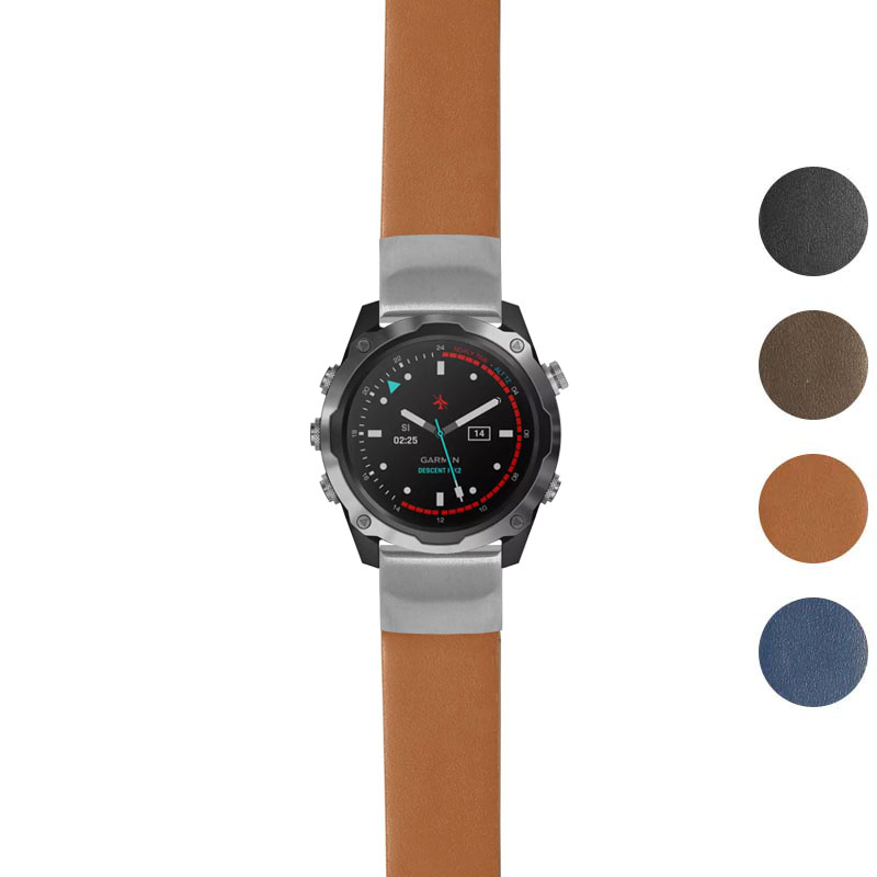 Thick Leather Strap For Garmin Descent Mk2 & Mk2i StrapsCo