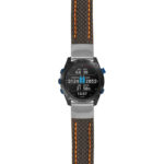 g.dmk2.st25 Main Black & Orange StrapsCo Heavy Duty Carbon Fiber Watch Strap 20mm