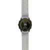 g.ed.st23 Main Grey & White StrapsCo Heavy Duty Mens Leather Watch Band Strap 20mm