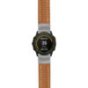 g.ed.st23 Main Tan & White StrapsCo Heavy Duty Mens Leather Watch Band Strap 20mm