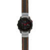 g.ep2.st23 Main Black & Orange StrapsCo Heavy Duty Mens Leather Watch Band Strap 20mm