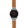 g.ep2.st23 Main Tan & White StrapsCo Heavy Duty Mens Leather Watch Band Strap 20mm