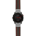 g.ep2.st25 Main Black & Red StrapsCo Heavy Duty Carbon Fiber Watch Strap 20mm