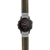 g.f5.st23 Main Black & Yellow StrapsCo Heavy Duty Mens Leather Watch Band Strap 20mm