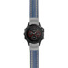 g.f5.st23 Main Blue & White StrapsCo Heavy Duty Mens Leather Watch Band Strap 20mm