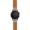 g.f5.st23 Main Tan & White StrapsCo Heavy Duty Mens Leather Watch Band Strap 20mm