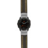 g.f6.st23 Main Black & Yellow StrapsCo Heavy Duty Mens Leather Watch Band Strap 20mm