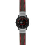 g.f7.st25 Main Black & Red StrapsCo Heavy Duty Carbon Fiber Watch Strap 20mm