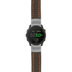 g.f745.st25 Main Black & Orange StrapsCo Heavy Duty Carbon Fiber Watch Strap 20mm