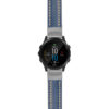g.f945.st23 Main Blue & White StrapsCo Heavy Duty Mens Leather Watch Band Strap 20mm