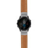 g.f945.st23 Main Tan & White StrapsCo Heavy Duty Mens Leather Watch Band Strap 20mm