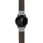 g.f945.st25 Main Black & Red StrapsCo Heavy Duty Carbon Fiber Watch Strap 20mm