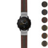 g.f955.st25 Gallery Black & Red StrapsCo Heavy Duty Carbon Fiber Watch Strap 20mm