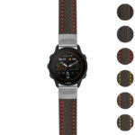 g.f955.st25 Gallery Black & Red StrapsCo Heavy Duty Carbon Fiber Watch Strap 20mm