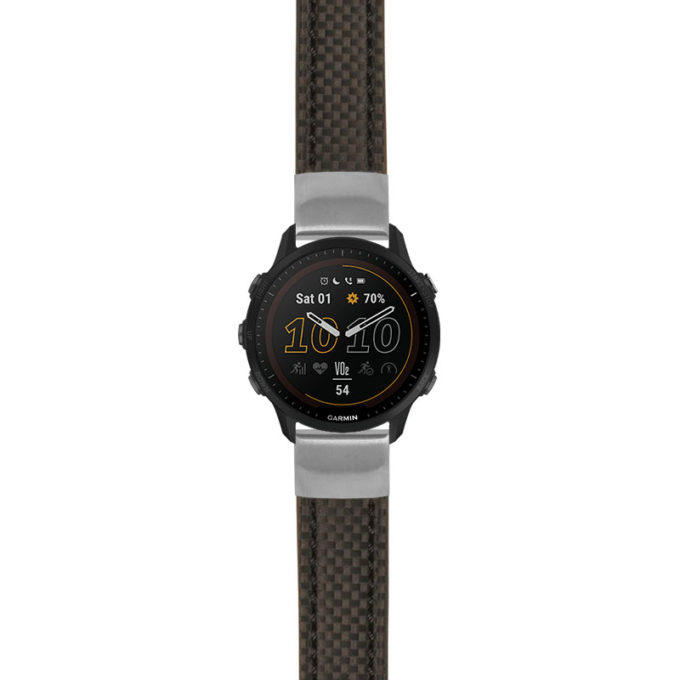g.f955.st25 Main Black StrapsCo Heavy Duty Carbon Fiber Watch Strap 20mm
