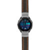 g.f965.st23 Main Black & Orange StrapsCo Heavy Duty Mens Leather Watch Band Strap 20mm